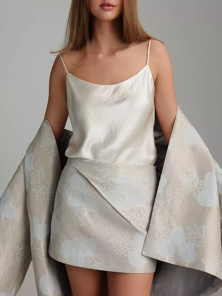 Юбка (S (42RU), серо-бежевый). Изображение № 5