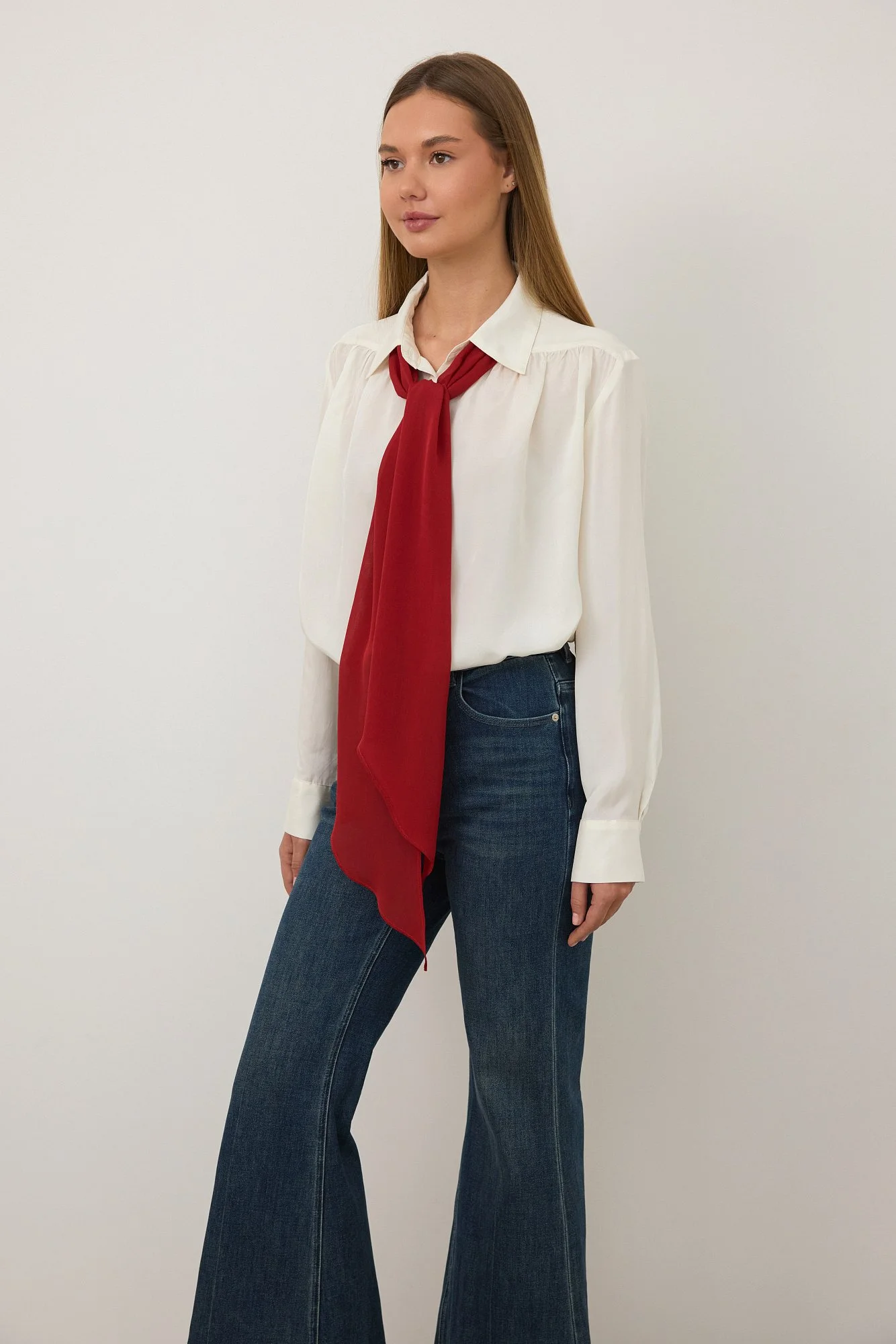 Рубашка (M (44RU), молочный). Избражение № 2