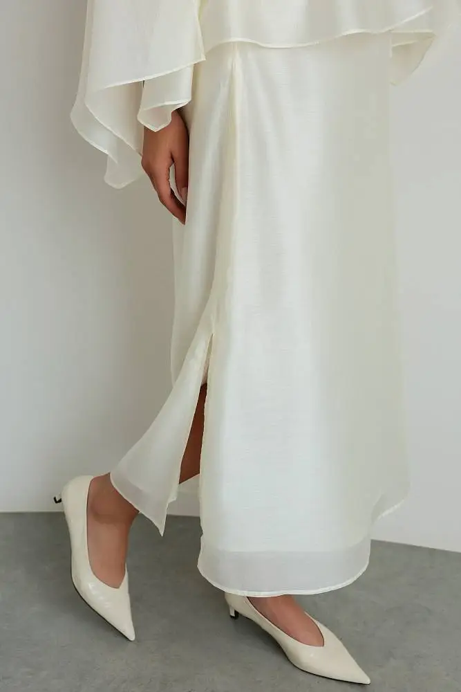 Костюм: топ и юбка (onesize (40-44RU), молочный). Изображение № 6