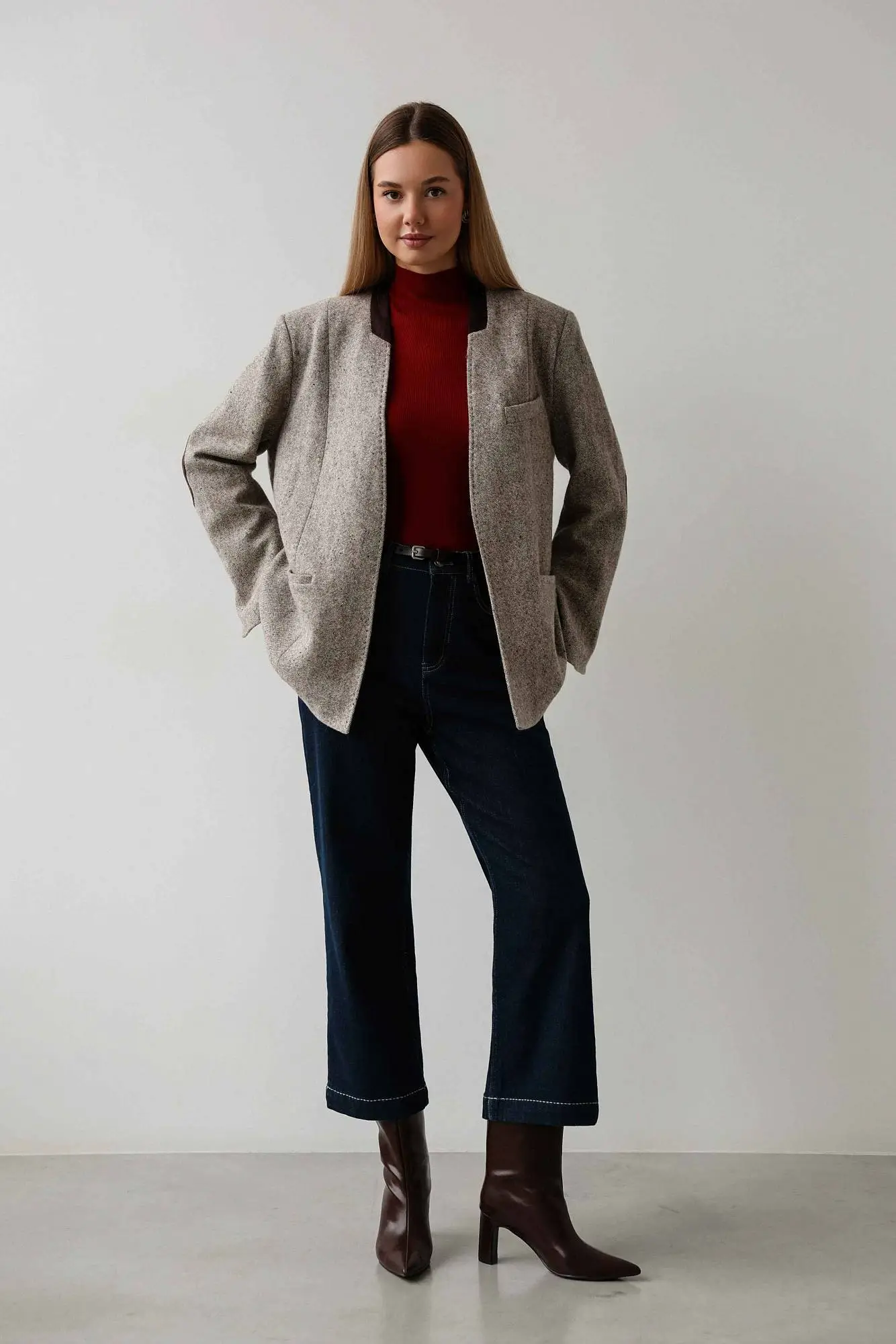 Пиджак (S (42RU), бежевый). Избражение № 2