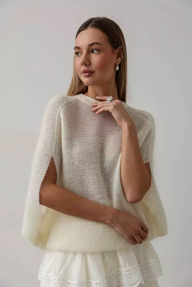 Свитер (onesize (42-46RU), белый). Изображение № 1