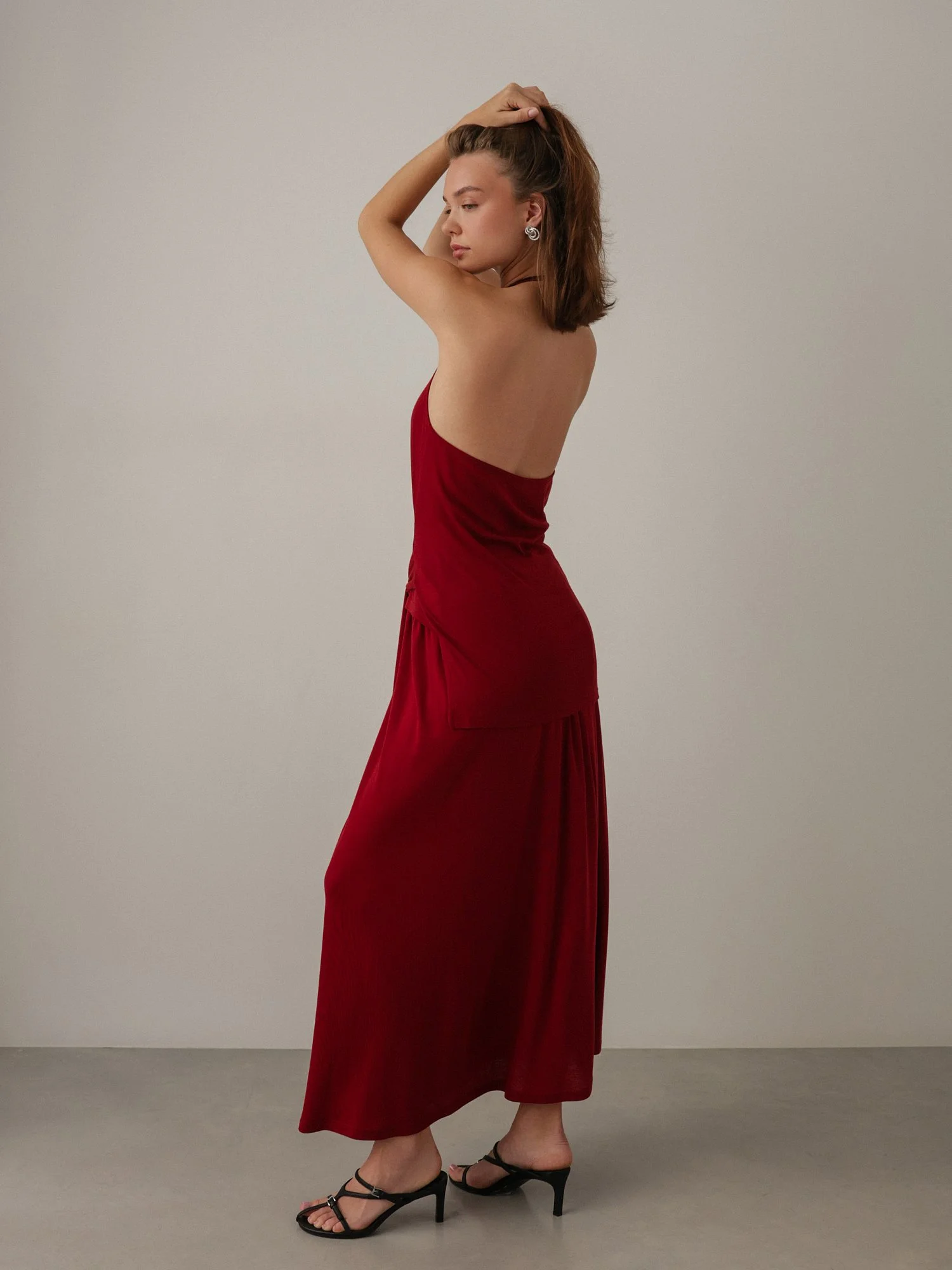 Юбка (S (42RU), бордовый). Избражение № 2