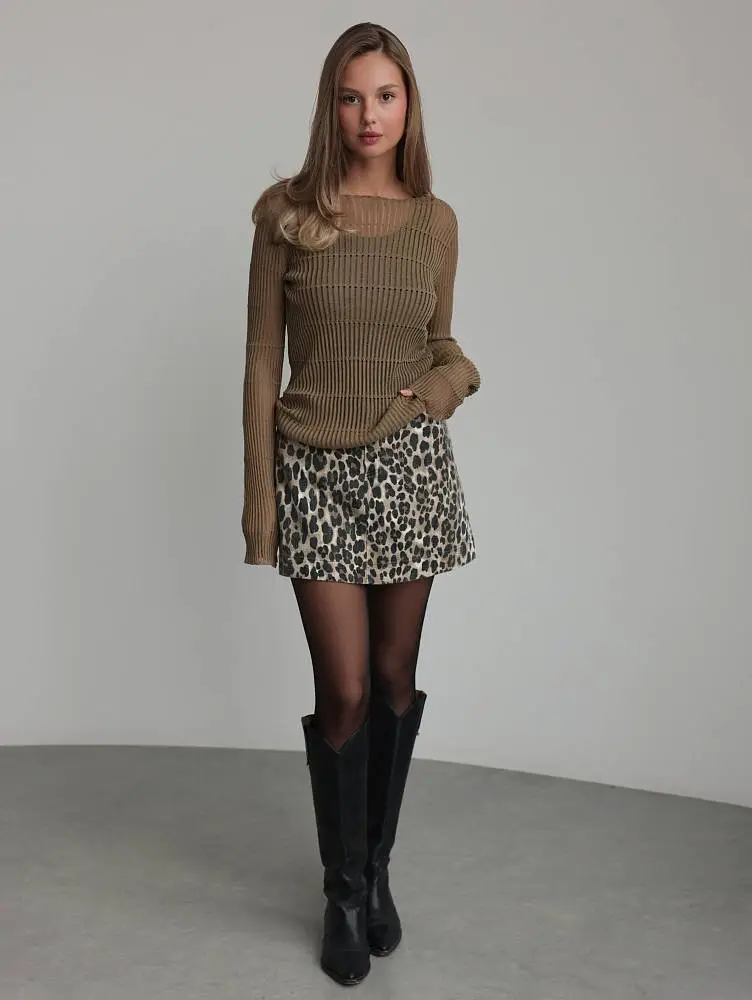 Юбка (L (46), светло-коричневый). Изображение № 2