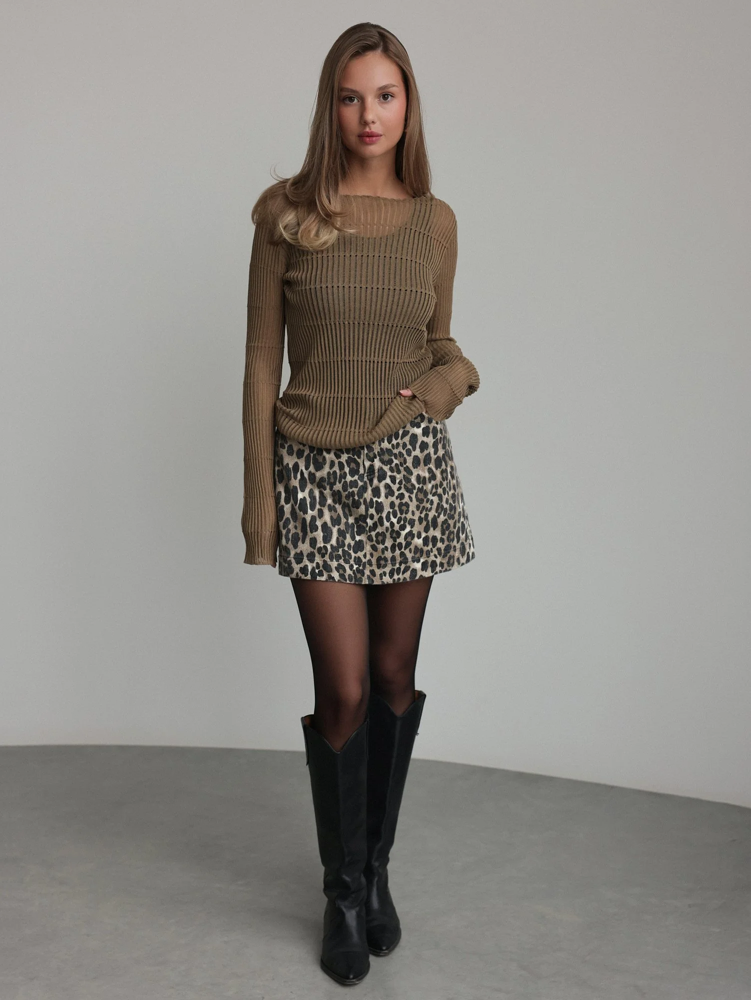 Юбка (L (46), светло-коричневый). Избражение № 2