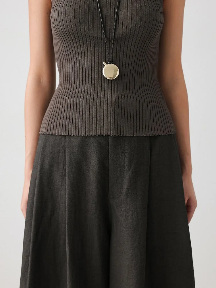 Топ (onesize (42-46RU), серо-коричневый). Изображение № 4