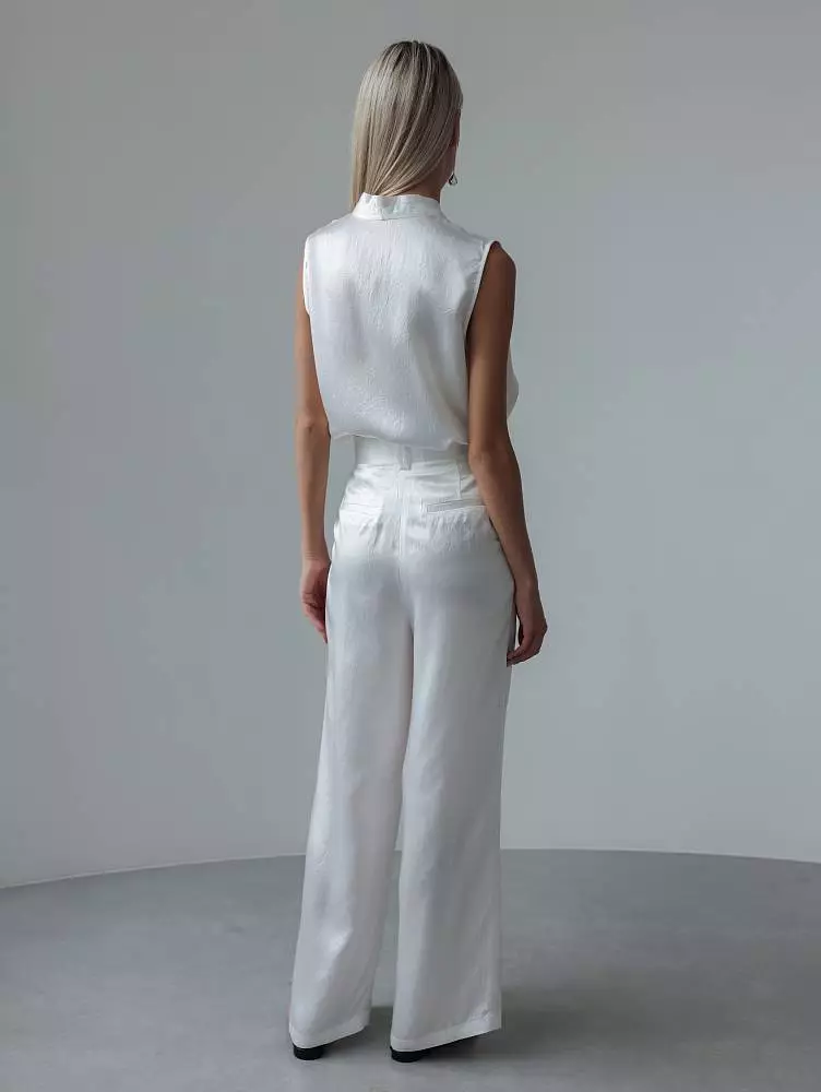 брюки (M (44), белый). Изображение № 4