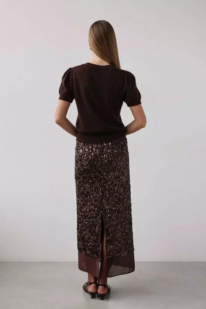 Юбка  (S (42RU), коричневый). Изображение № 5