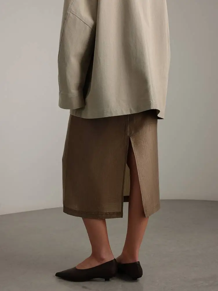 Юбка (S (42RU), коричневая латунь). Изображение № 3