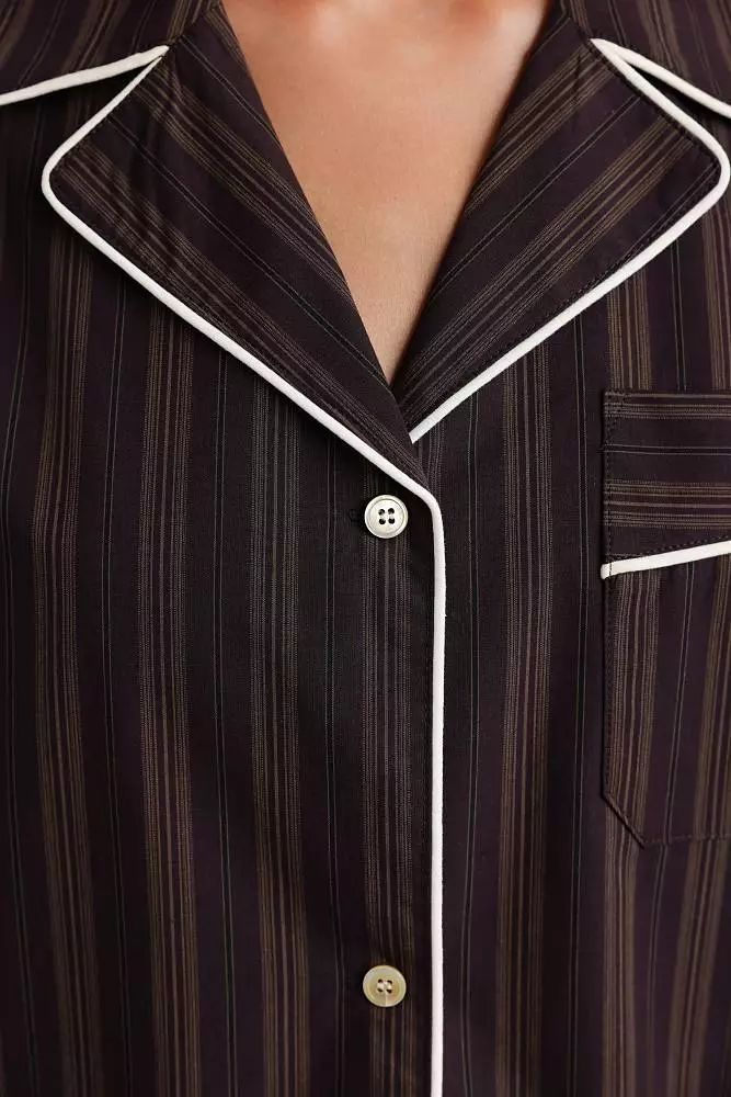 Рубашка (M (44RU), коричневый). Изображение № 3