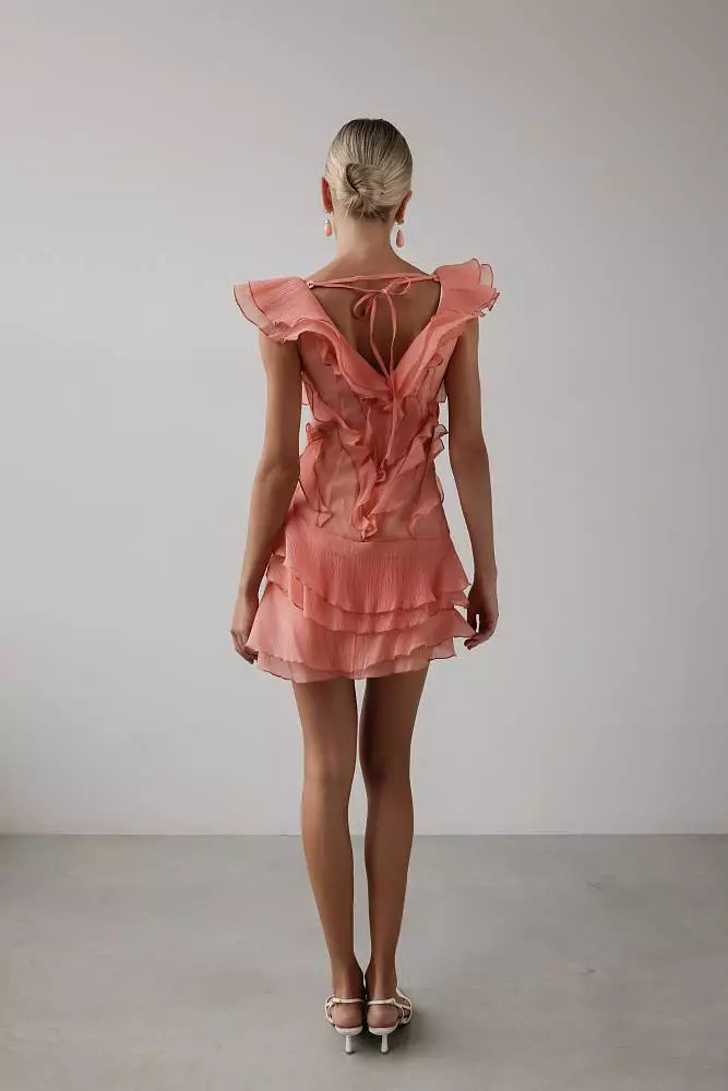 Платье (M (44RU), коралловый). Изображение № 6