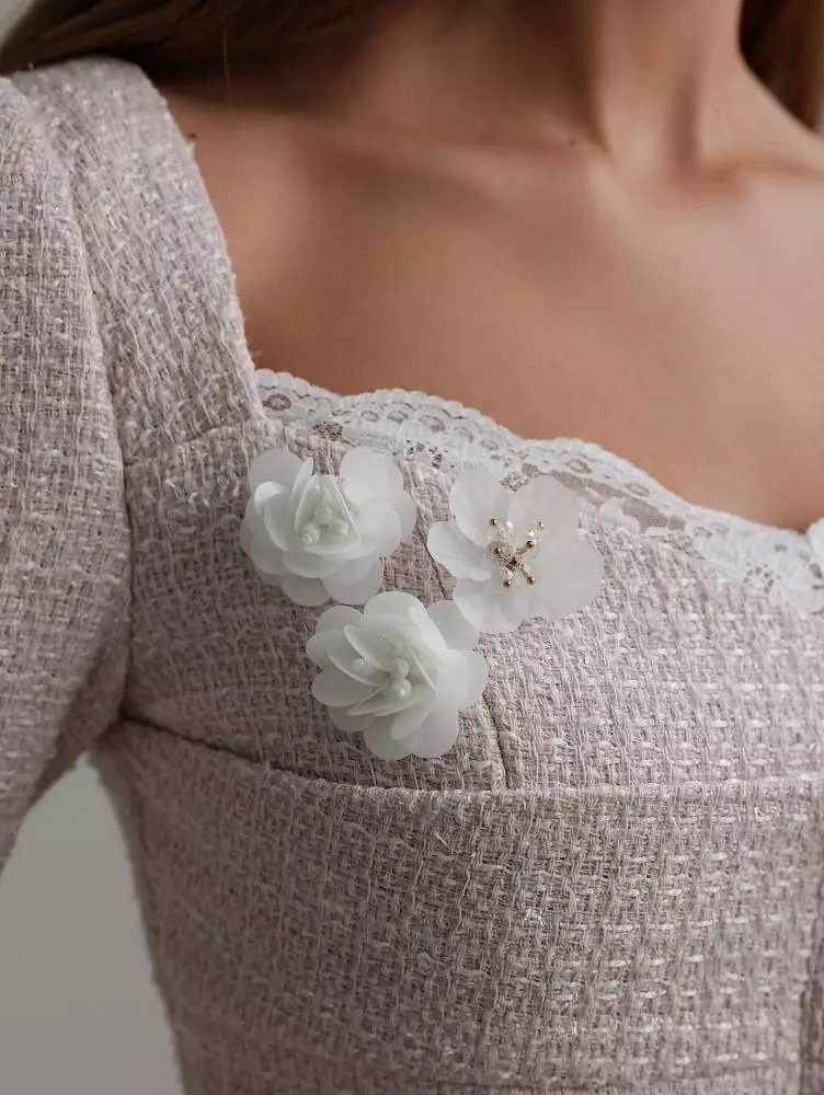 Платье (M (44RU), бледно-розовый). Изображение № 4