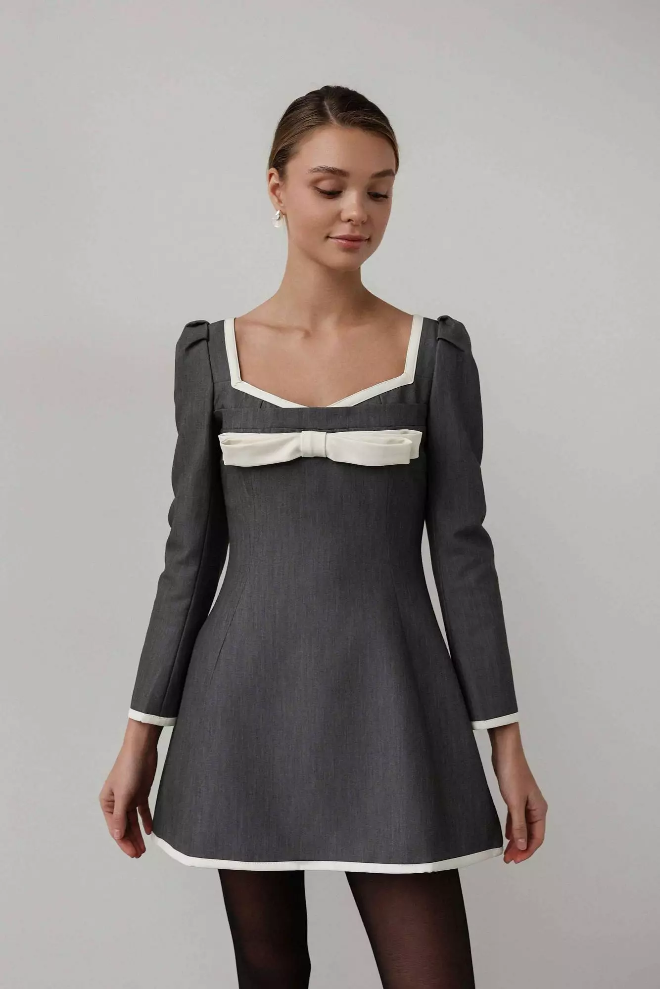 Платье (S (42RU), серый). Избражение № 1