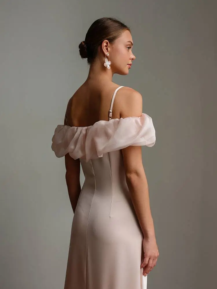 Платье (S (42RU), пудровый). Изображение № 6