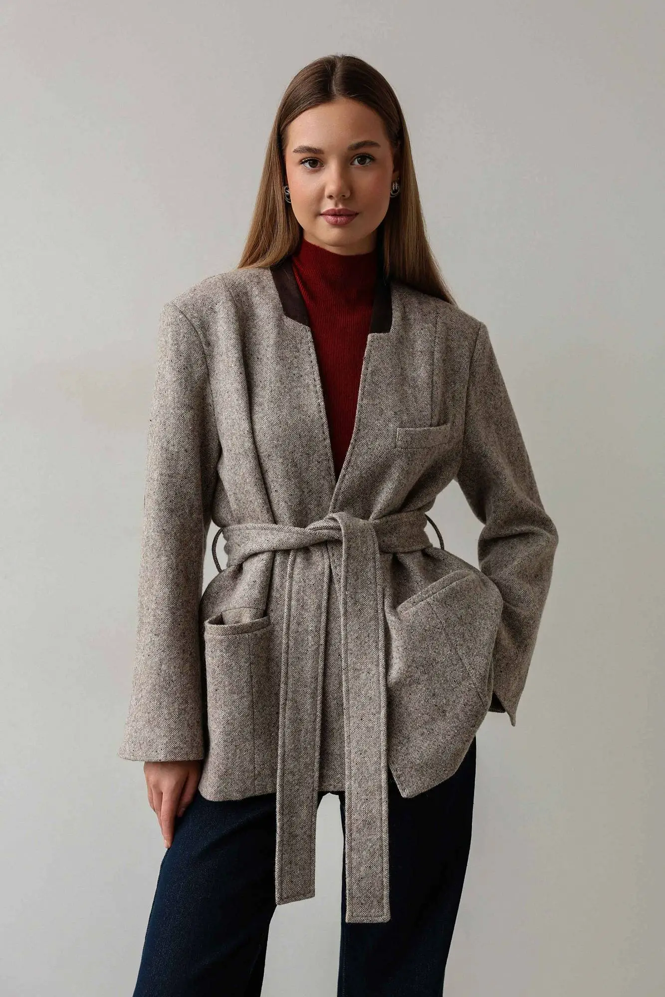 Пиджак (S (42RU), бежевый). Избражение № 1