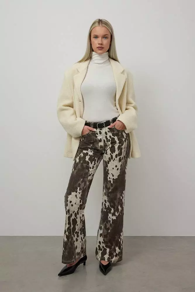 Джинсы (S (42RU), коричневый). Изображение № 1