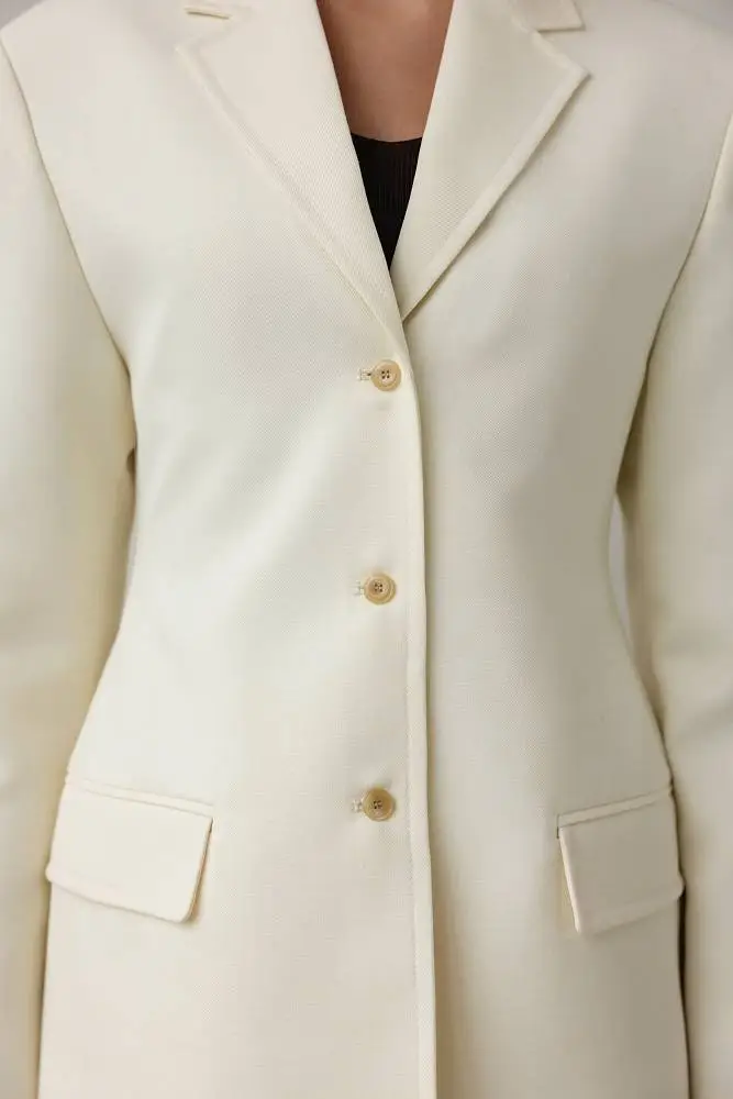 Пиджак (S (42RU), молочный). Изображение № 4