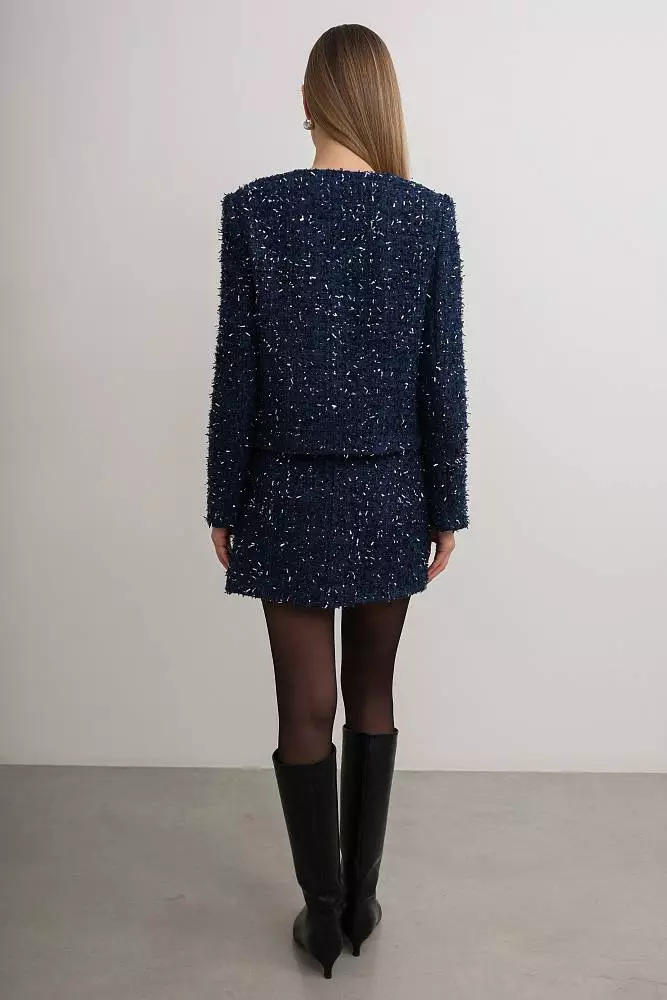 Костюм: жакет и юбка (S (42RU), тёмно-синий). Изображение № 3