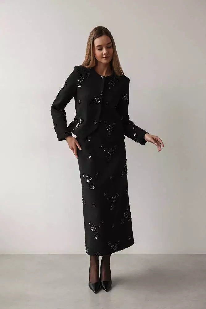 Жакет (S (42RU), чёрный). Изображение № 3