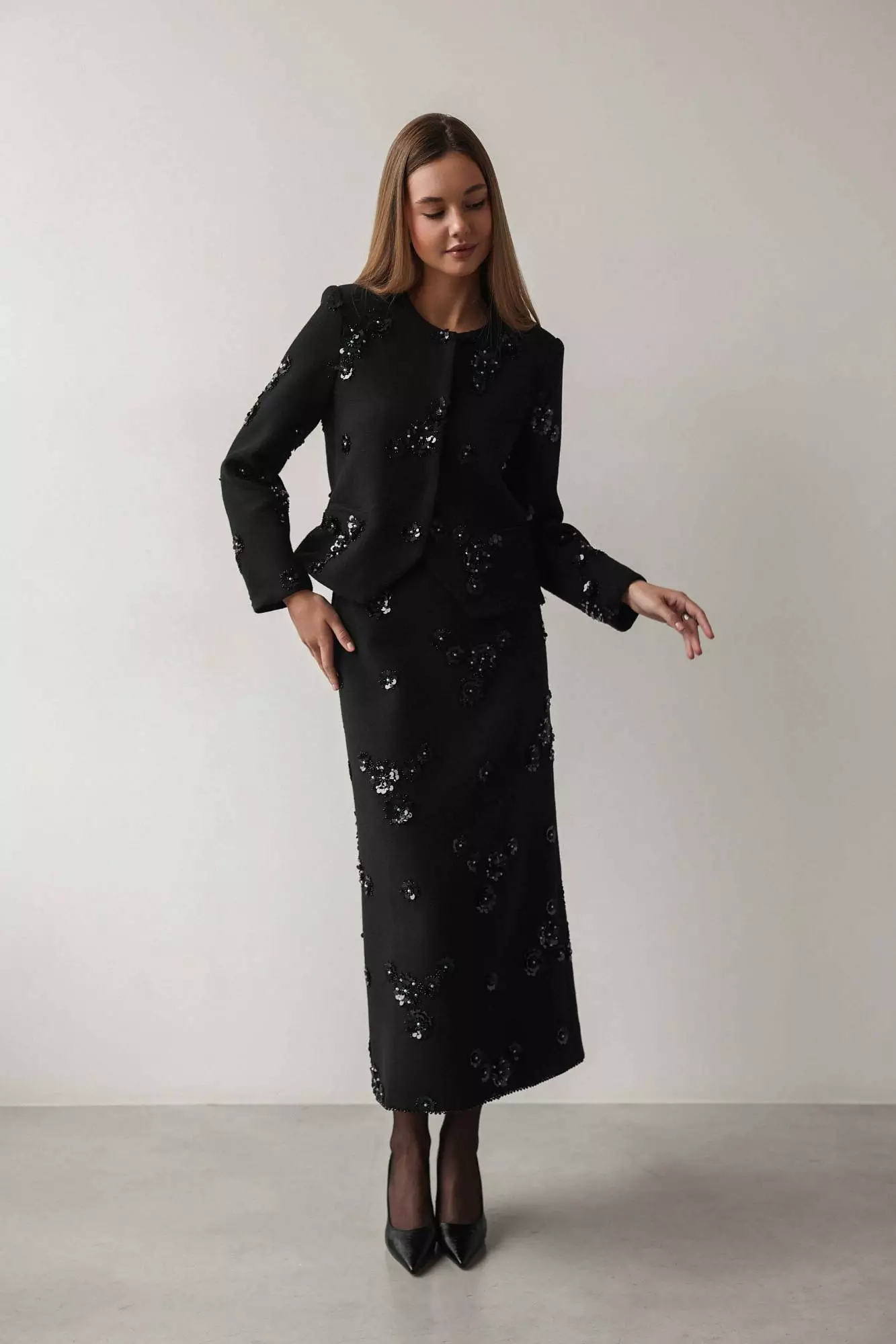 Жакет (S (42RU), чёрный). Избражение № 3