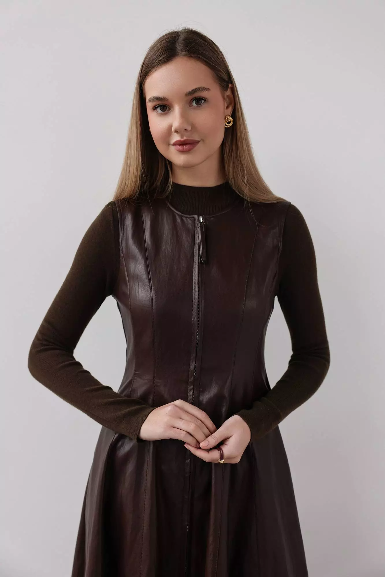 Платье  (S (42RU), шоколадный). Избражение № 2