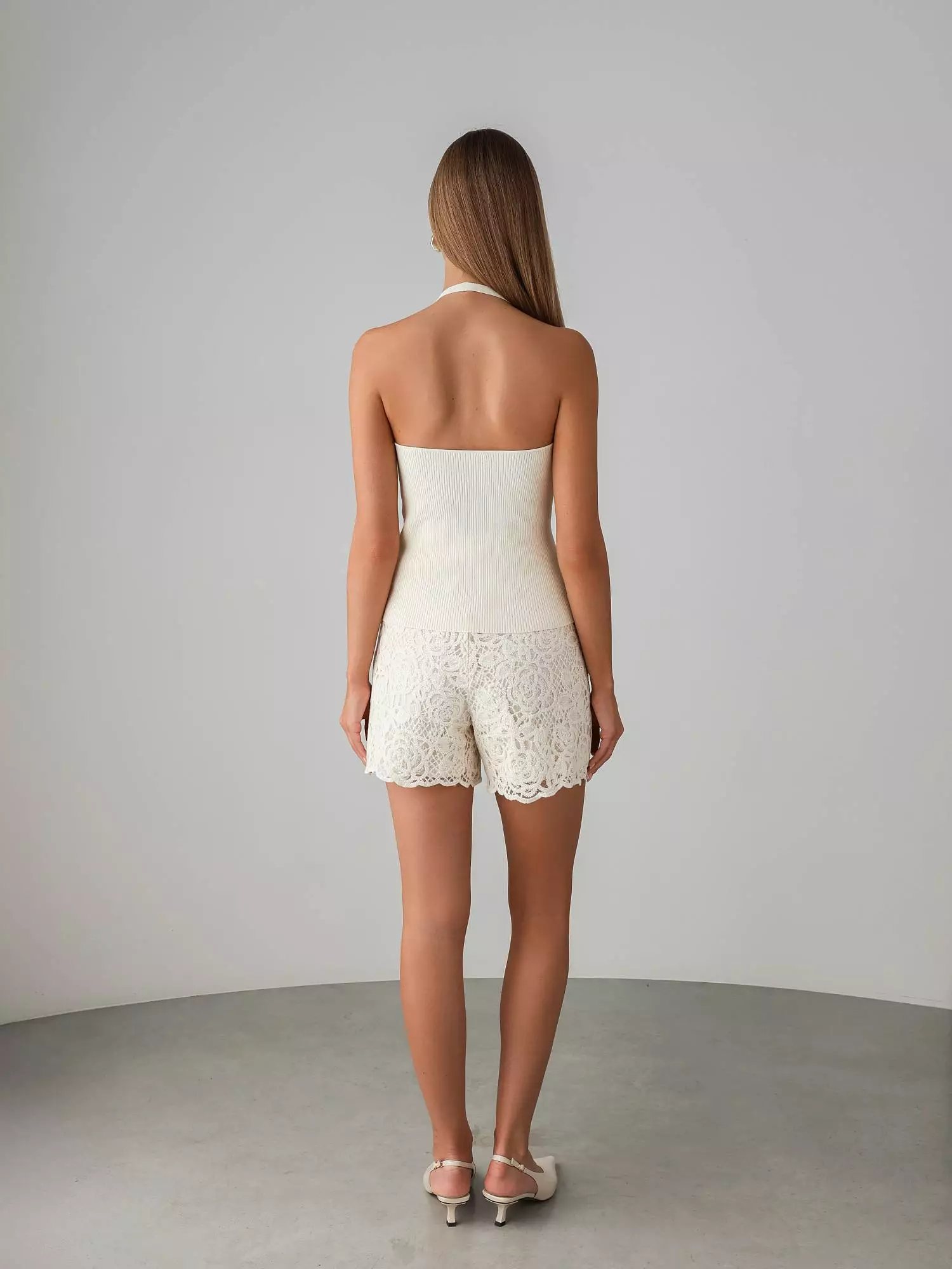 Шорты (M (44RU), светло-бежевый). Избражение № 6