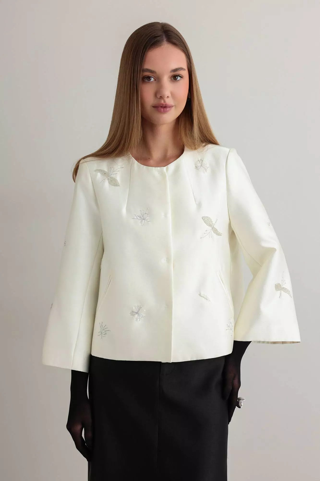 Жакет (S (42RU), молочный). Избражение № 3