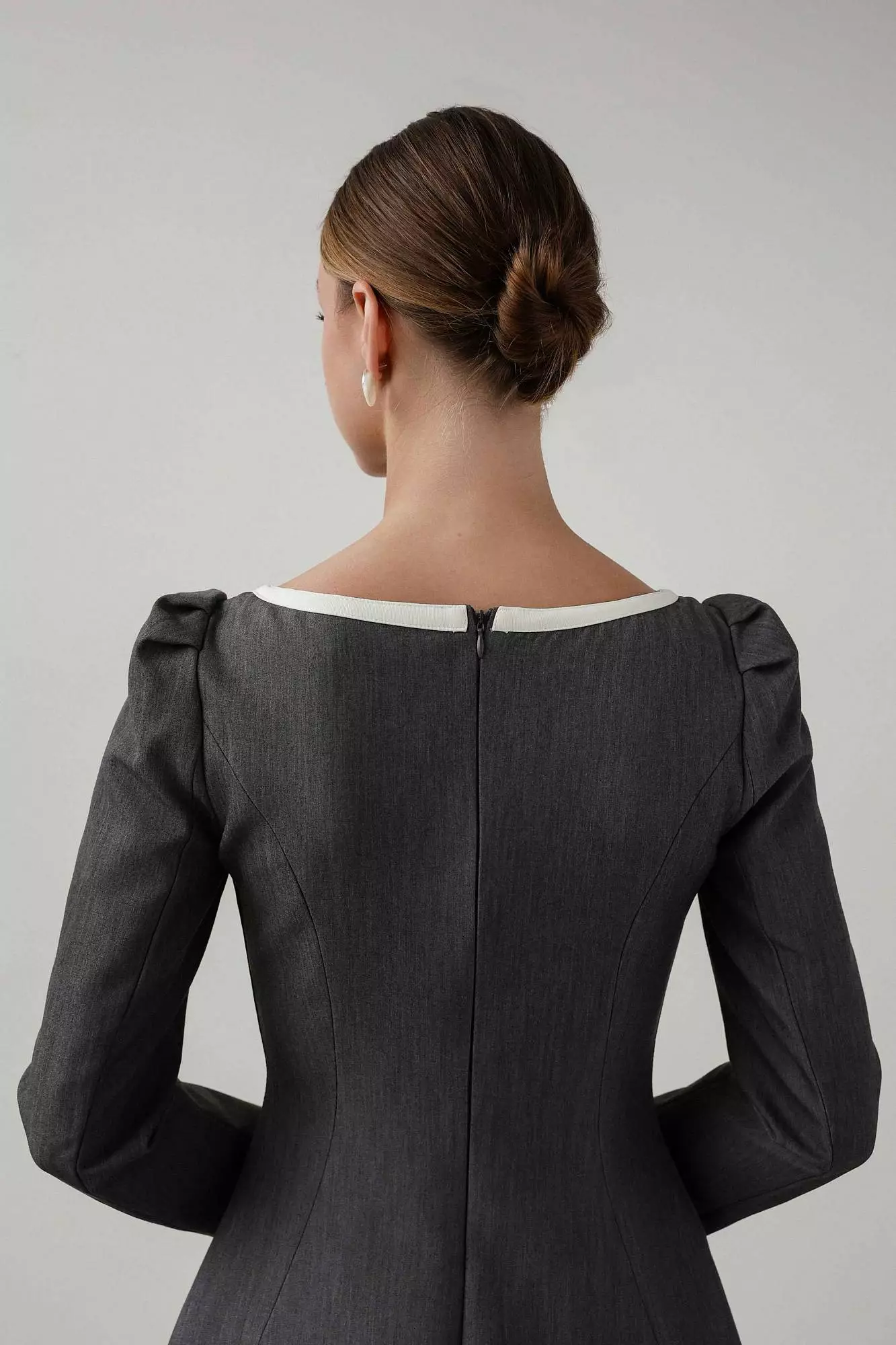 Платье (S (42RU), серый). Избражение № 6