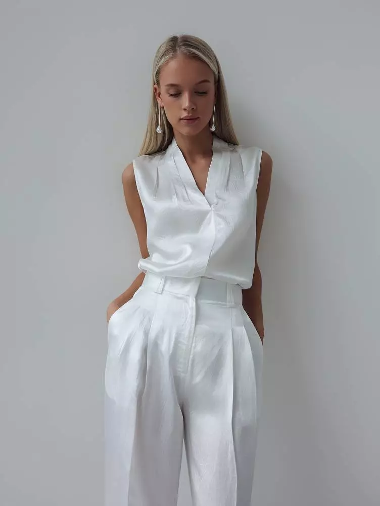 брюки (M (44), белый). Изображение № 3