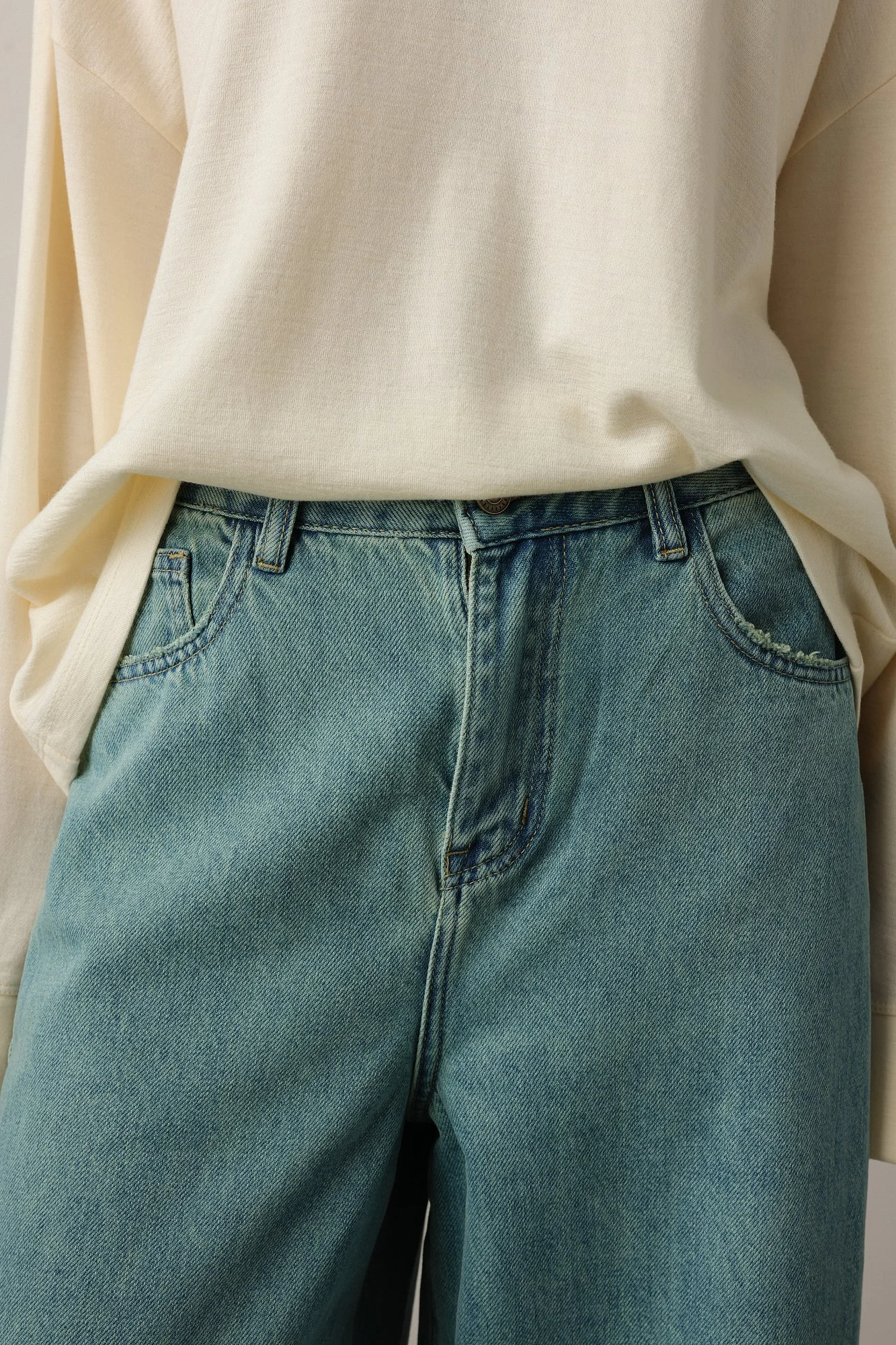 Джинсы (L (46), бирюзовый). Избражение № 3