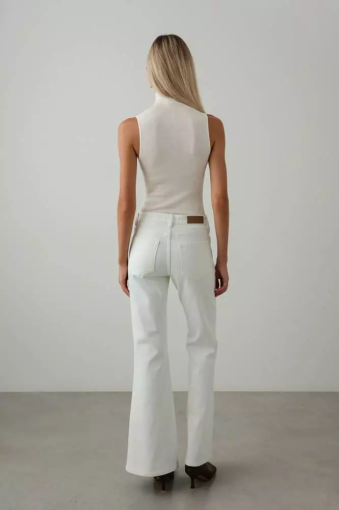 Джинсы (M (44RU), белый). Изображение № 4