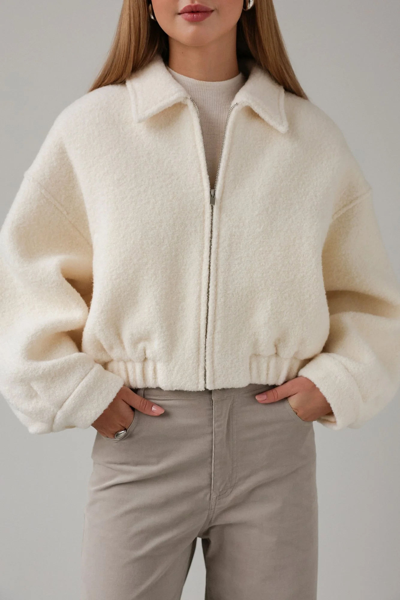 Куртка (S (42RU), светло-бежевый). Избражение № 2