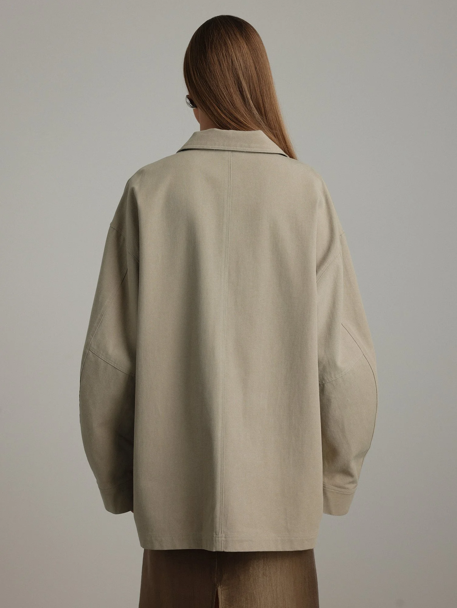 Куртка (oversize, бежевый). Избражение № 6