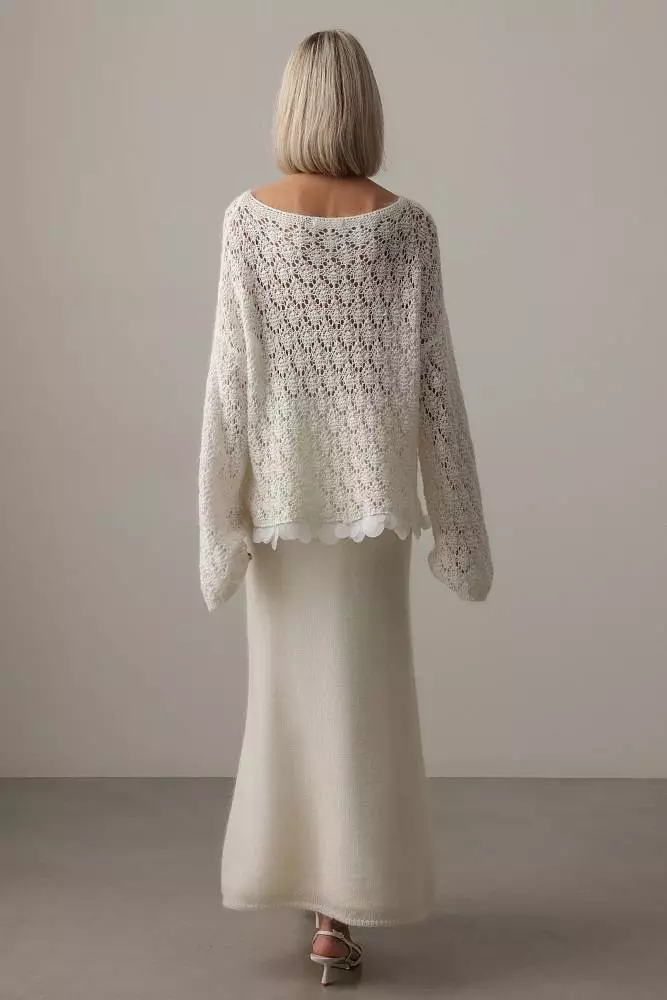 Джемпер (onesize (42-46RU), белый). Изображение № 5