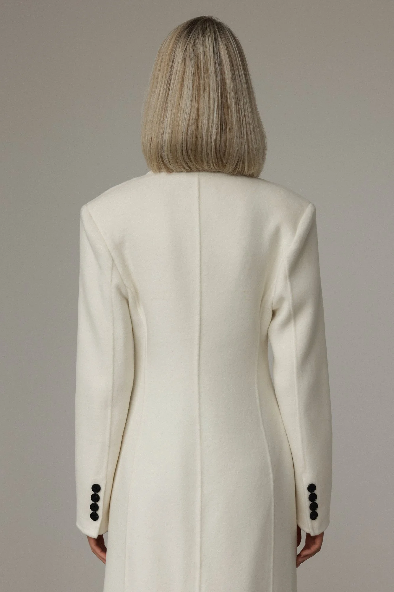 Пальто (M (44RU), молочный). Избражение № 7