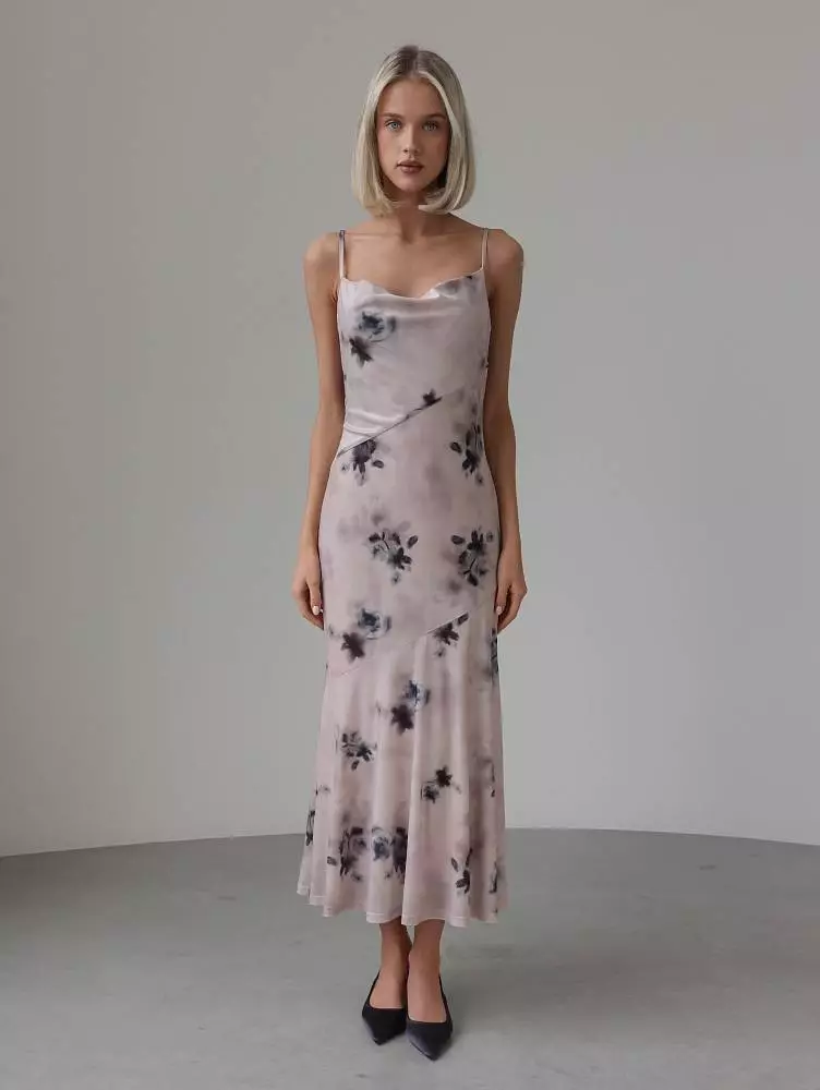 Платье (L (46), пыльно-розовый). Изображение № 1