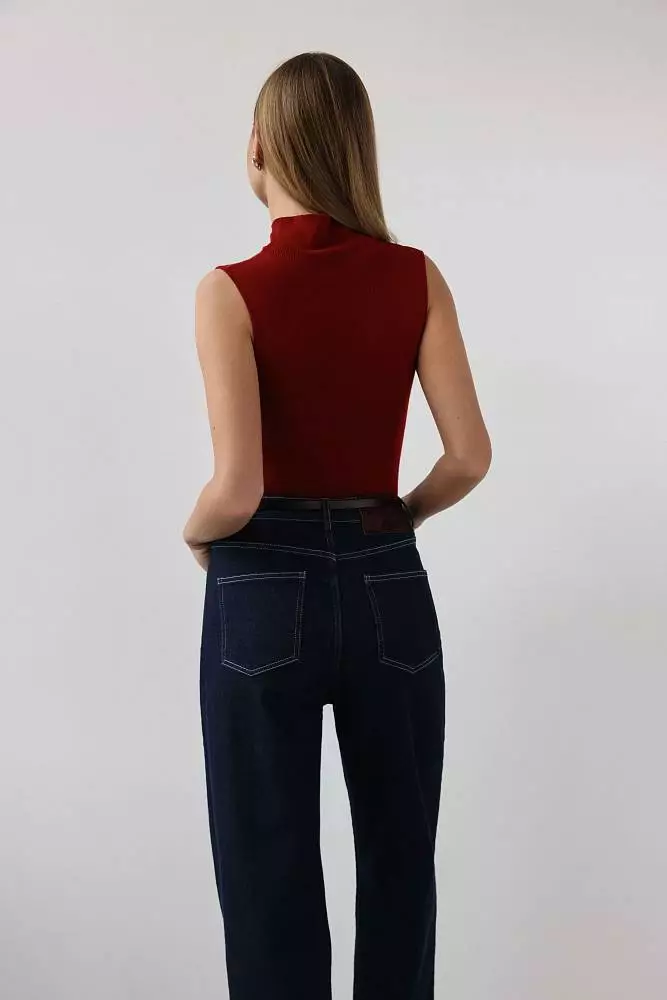 Джинсы (S (42RU), тёмно-синий). Изображение № 6