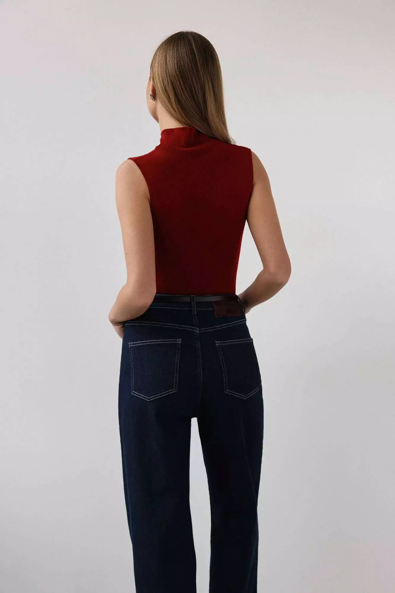 Джинсы (S (42RU), тёмно-синий). Избражение № 6