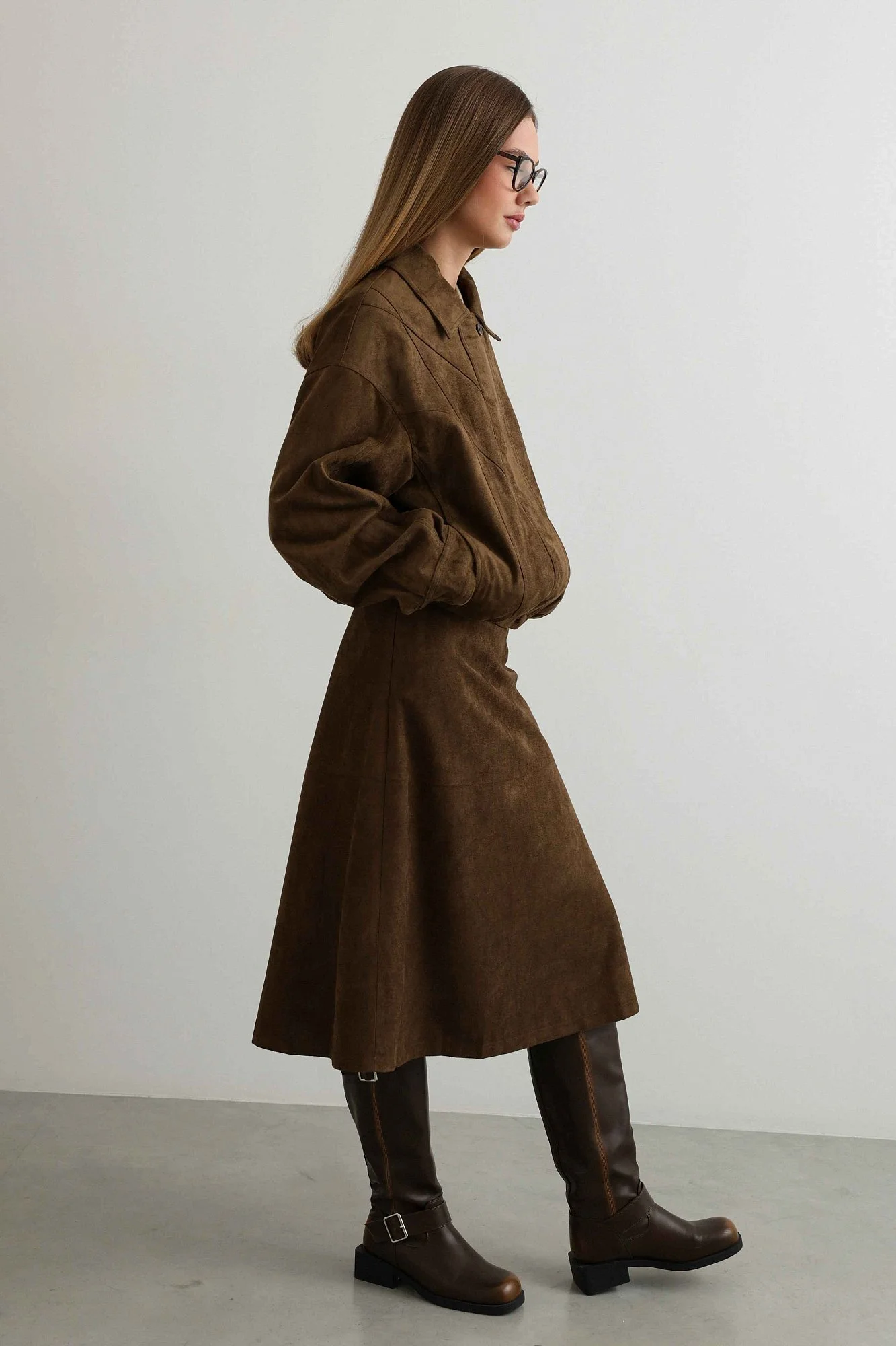 Юбка (S (42RU), коричневый). Избражение № 2