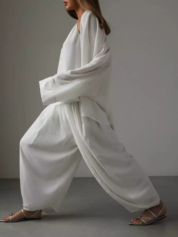 Брюки (M (44RU), белый). Изображение № 4