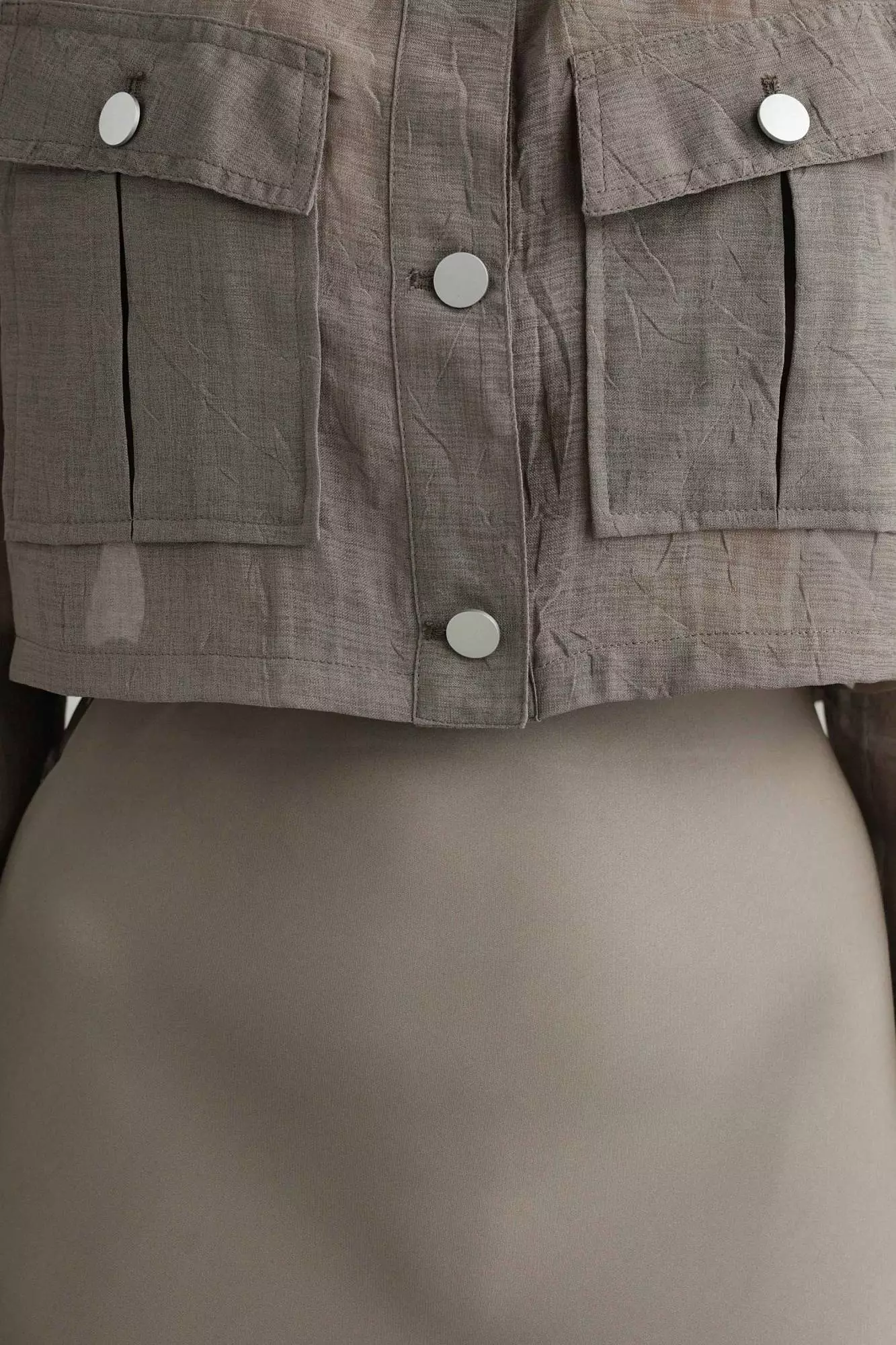 рубашка (onesize (42-46RU), серо-зеленый). Избражение № 4