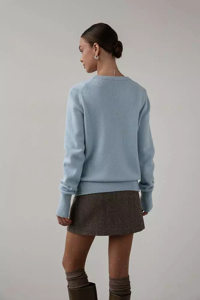 Свитер (L (46RU), голубой). Изображение № 4