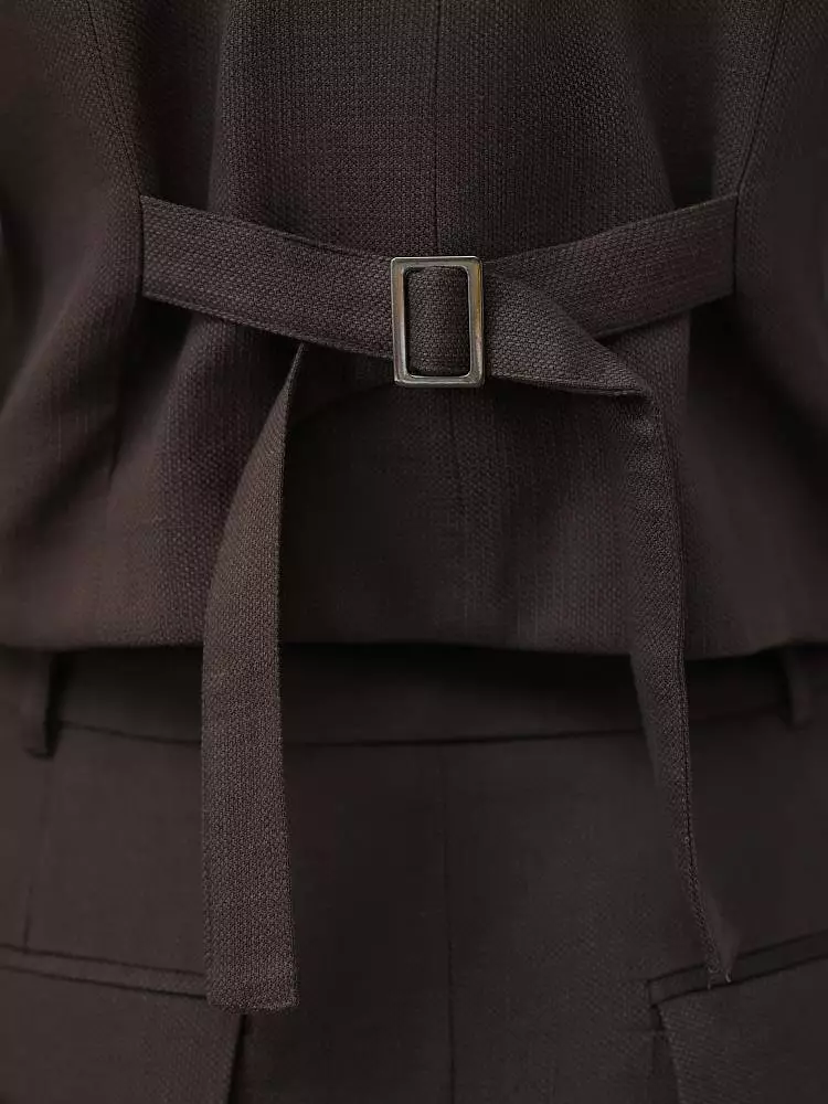 Жилет (L (46RU), коричневый). Изображение № 6