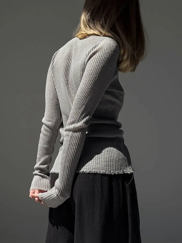 лонгслив (onesize (40-44RU), серый). Изображение № 5