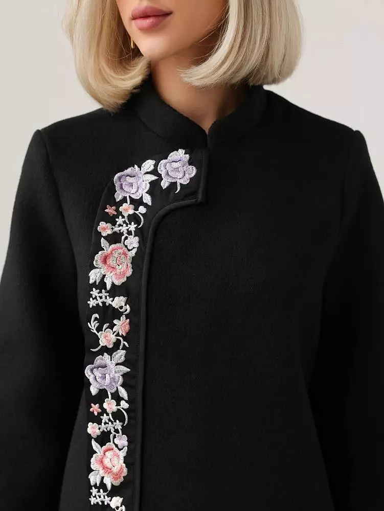 Пальто (M (44RU) чёрный). Изображение № 3