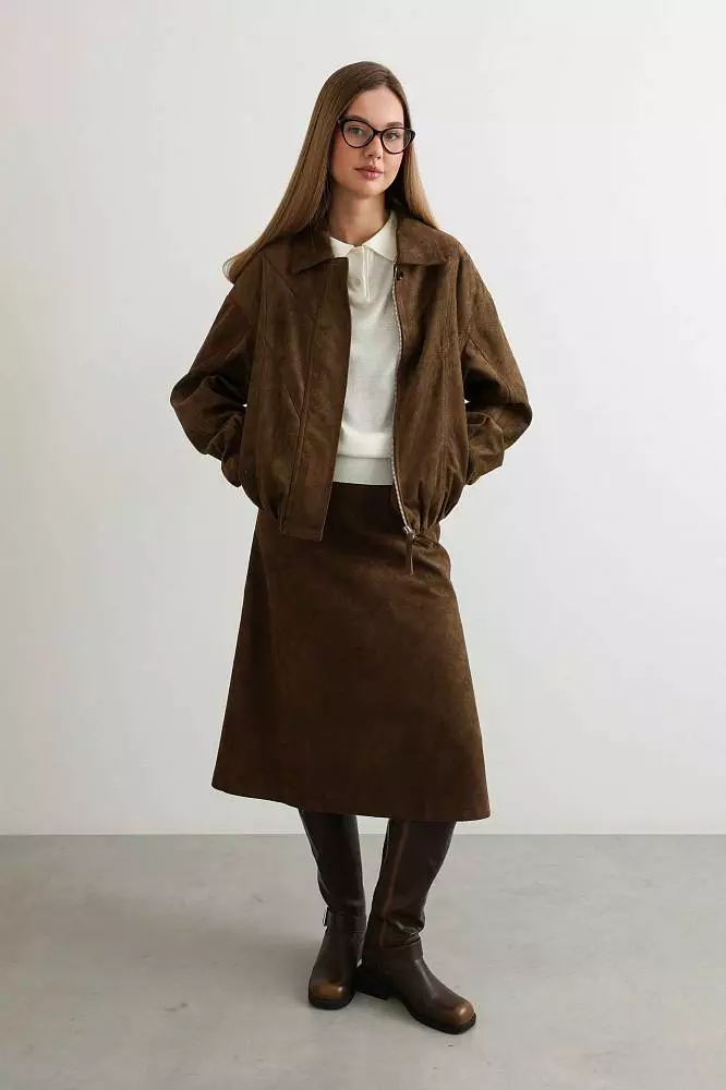 Куртка (S (42RU), коричневый). Изображение № 4