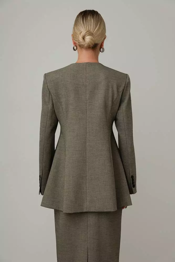 Пиджак (M (44RU), светло-коричневый). Изображение № 5