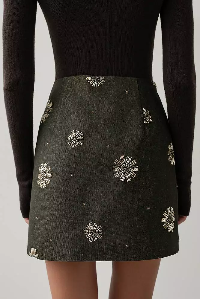 Юбка (M (44RU), тёмно-зелёный). Изображение № 4