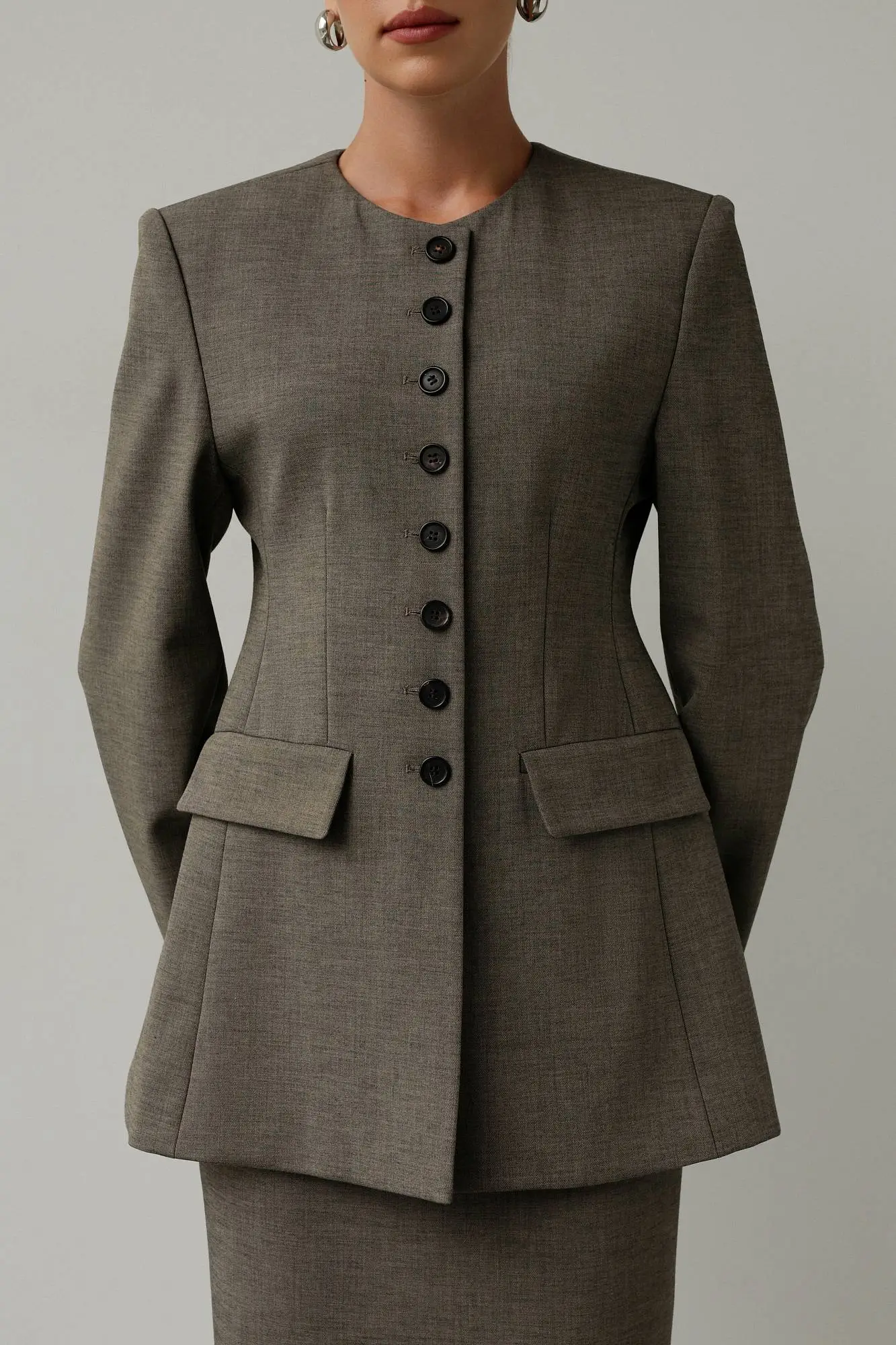 Пиджак (M (44RU), светло-коричневый). Избражение № 2