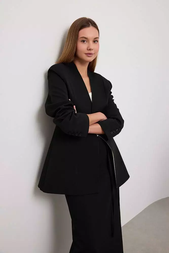 Пиджак (M (44RU), чёрный). Изображение № 6