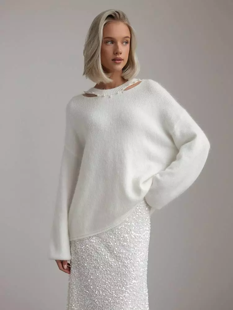 Джемпер (onesize (42-46RU), молочный). Изображение № 1